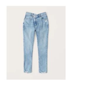 Abercrombie & Fitch curve love high rise super skinny ankle jeans